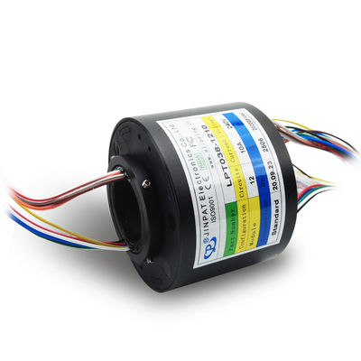Anel coletor oco de 38mm 12 circuitos 10A 300RPM Metal precioso