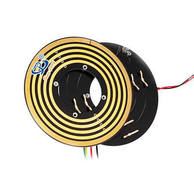 40 mm Diâmetro interno 5 Circuitos 24 V Vensão nominal Pancake Slip Ring para máquina de enrolar