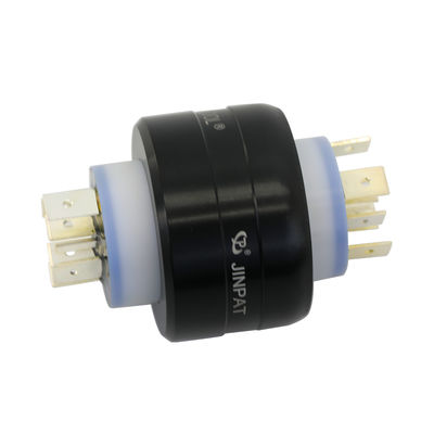 JINPAT 6-pole 1000RPM Mercury Slip Ring com 6 canais para potência estável e transferência de sinal