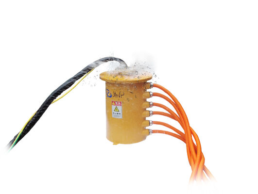 Anel de deslizamento rotativo com circuitos de potência de dupla tensão de 1000VAC/24V e 4×300A para equipamento rotativo de perfuração de trabalho pesado