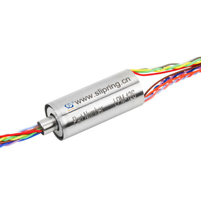 Anel de deslizamento de cápsula de 12 circuitos compactos para sinais LVDS com contato ouro a ouro