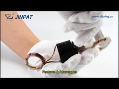 Anel deslizante de furo passante LPT012B-0602-HS-HT, baixo torque, diâmetro com longa vida útil